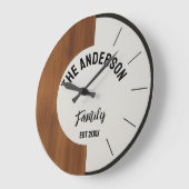 Personalized Wood warmth and charm Family Name  Grote Klok (Hoek)