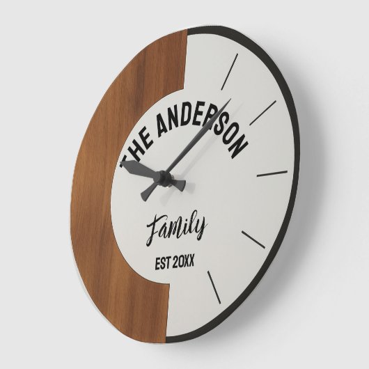 Personalized Wood warmth and charm Family Name  Grote Klok (Hoek)