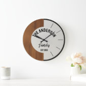 Personalized Wood warmth and charm Family Name  Grote Klok (Huis)