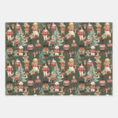 Personalized Woodland Dog Christmas Wrapping Paper (Voorkant 2)