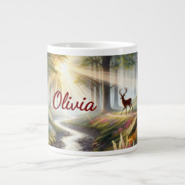 Personalized Woodland Faith Mug - Specialty Mug Grote Koffiekop