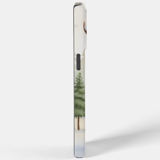 Personalized Woodland Winter, Farmhouse Xmas,      Case-Mate iPhone Case (Achterkant / Rechts)