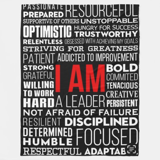 Personalized Word Cloud Sherpa Fleece Blanket (Voorkant)