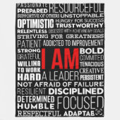 Personalized Word Cloud Sherpa Fleece Blanket (Voorkant)