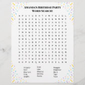 Personalized Word Search Puzzle | Double-Side Flyer (Voorkant)
