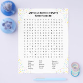 Personalized Word Search Puzzle | Double-Side Flyer (Enkel)