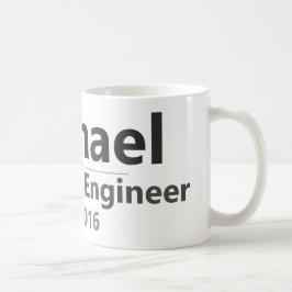 Personalized Work Mug – Custom Name & Job Title Gi Koffiemok