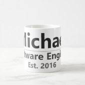 Personalized Work Mug – Custom Name & Job Title Gi Koffiemok (Center)