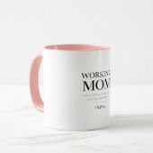 Personalized Working Mom – Custom Boss Mom Gift Mok (Voorkant links)
