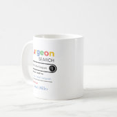 Personalized World’s Best Surgeon Search Result Koffiemok (Voorkant links)