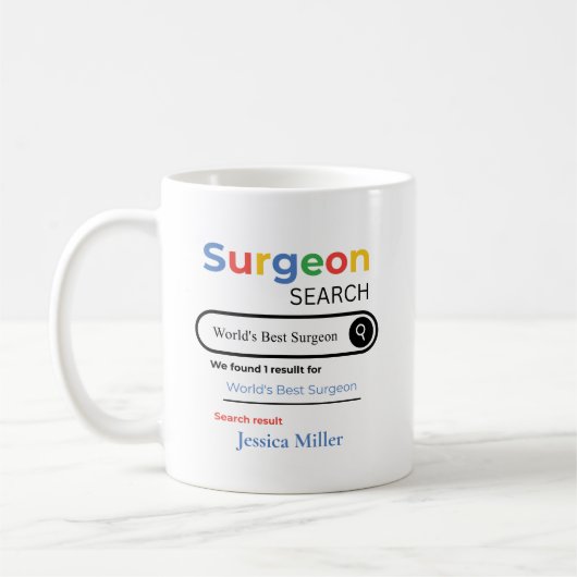 Personalized World’s Best Surgeon Search Result Koffiemok (Links)