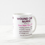 Personalized Wound Care Nurse Definition Gift Koffiemok (Voorkant rechts)