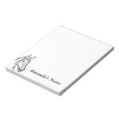 Personalized writing notepads for horse lover notitieblok (Linkerzijde)