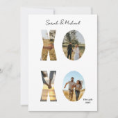 Personalized XO Photo Love Card for Couples Feestdagenkaart (Voorkant)
