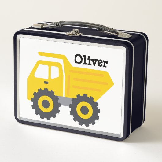 Personalized Yellow Dump Truck (Voorkant)