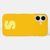 Personalized yellow iPhone / iPad case (Achterkant (horizontaal))