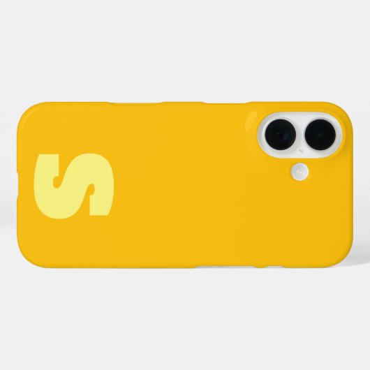 Personalized yellow iPhone / iPad case (Achterkant (horizontaal))