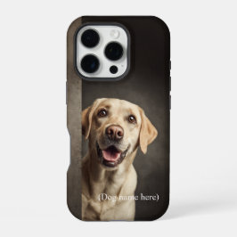 Personalized Yellow Lab Portrait iPhone 16 Pro Hoesje