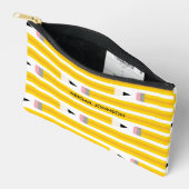 Personalized Yellow Pencil Etui (Open)