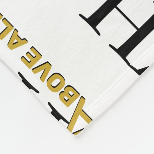 Personalized YHWH YAHWEH Above All Else Christian Fleece Deken (Hoek)