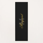 Personalized Yoga Mat with Custom Name and Initial (Voorkant)