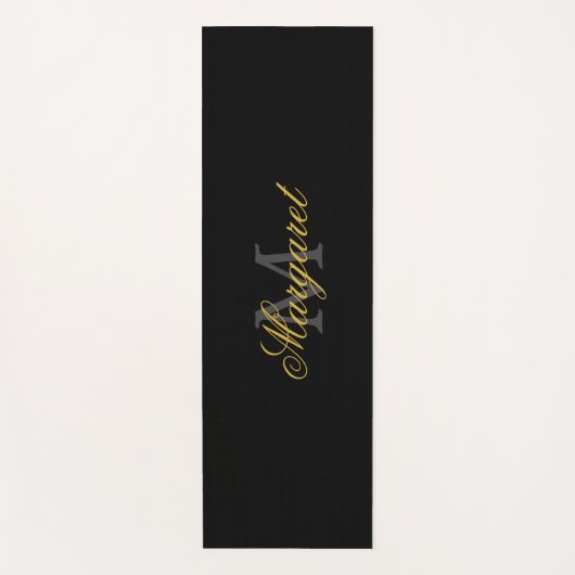 Personalized Yoga Mat with Custom Name and Initial (Voorkant)