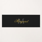 Personalized Yoga Mat with Custom Name and Initial (Voorkant (horizontaal))
