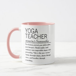 Personalized Yoga Teacher Definition Mug Mok