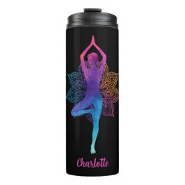Personalized Yoga Thermal Tumbler – Add Your Name Thermosbeker