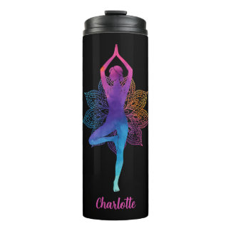 Personalized Yoga Thermal Tumbler – Add Your Name Thermosbeker