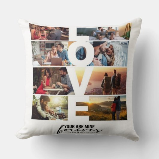Personalized "You Are Mine Forever" Photo Pillow Kussen (Voorkant)