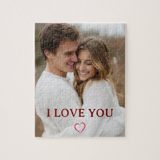Personalized You & Me I Love You Puzzle Gift Legpuzzel (Verticaal)