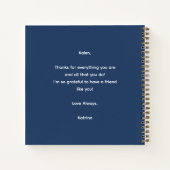 Personalized You Radiate Kindness Spiral Notebook Notitieboek (Achterkant)
