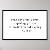 Personalized  Your Funny Quote – Create Your Own Poster (Voorkant)