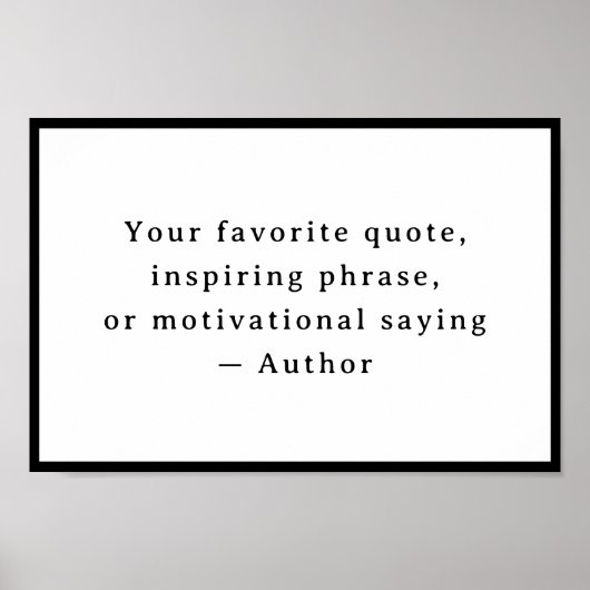 Personalized Your Funny Quote – Create Your Own Poster (Voorkant)