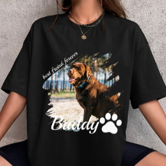 personalized your own Name and Photo custom dog  T-shirt