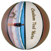 Personalized Your Pet Photo Basketball Custom Text Basketbal (Verticaal)