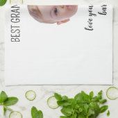 Personalized Your Photo & Text Mother’s Day Birth Theedoek (Gevouwen)