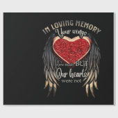 Personalized Your Wings Ready But Our Hearts Cadeaupapier (Vlak)
