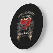 Personalized Your Wings Ready But Our Hearts Grote Klok (Hoek)