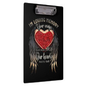 Personalized Your Wings Ready But Our Hearts Klembord (Rechts)