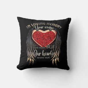 Personalized Your Wings Ready But Our Hearts Kussen