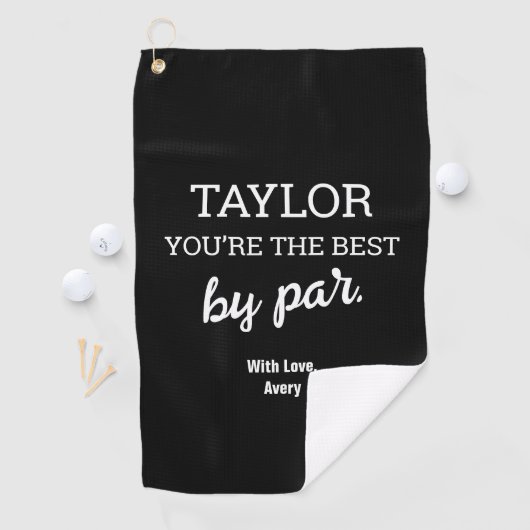 Personalized You're the best beroemd gemaakt door  Golfhanddoek (Insitu)