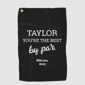 Personalized You're the best beroemd gemaakt door  Golfhanddoek (Voorkant)