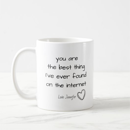 Personalized You're the Best Thing Online Internet Koffiemok (Links)