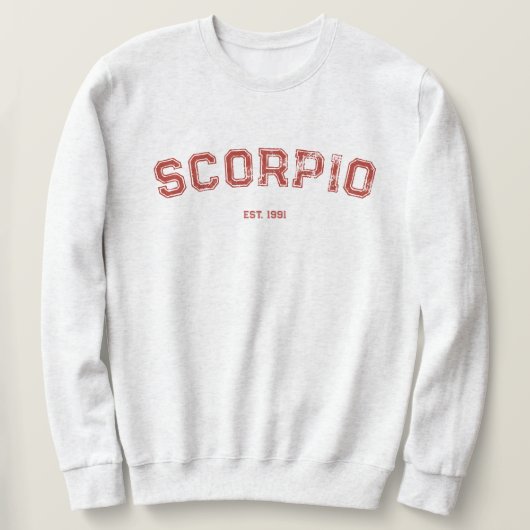 Personalized Zodiac Birth Year Sweatshirt (Design voorkant)