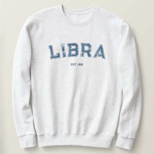 Personalized Zodiac Birth Year Sweatshirt (Design voorkant)