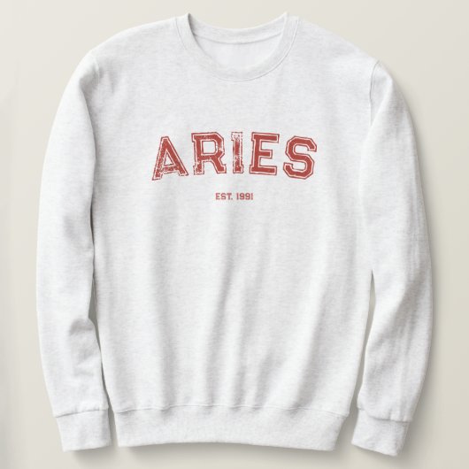 Personalized Zodiac Birth Year Sweatshirt (Design voorkant)