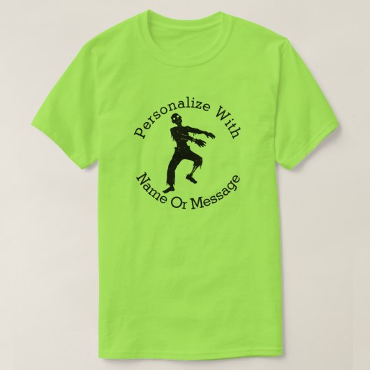 PERSONALIZED Zombie T-shirt (Design voorkant)