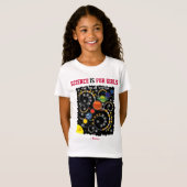 PersonalizedScience is voor meisjes, het Zonnestel T-shirt (Voorkant volledig)